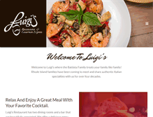 Tablet Screenshot of luigisgourmet.com